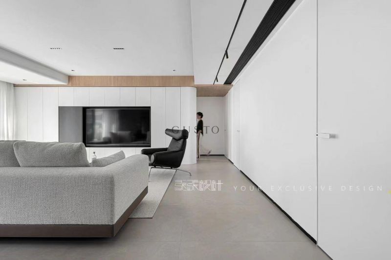 现代极简风 客餐厅 江南岸Y157J586